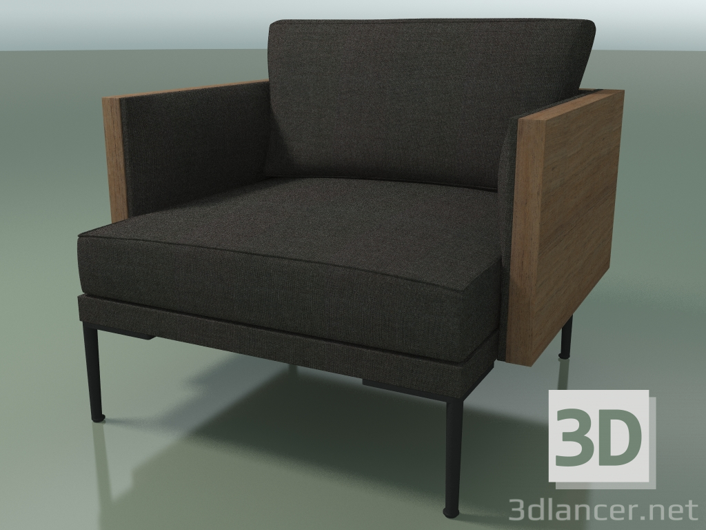 3d model Silla sola 5211 (Nogal) - vista previa