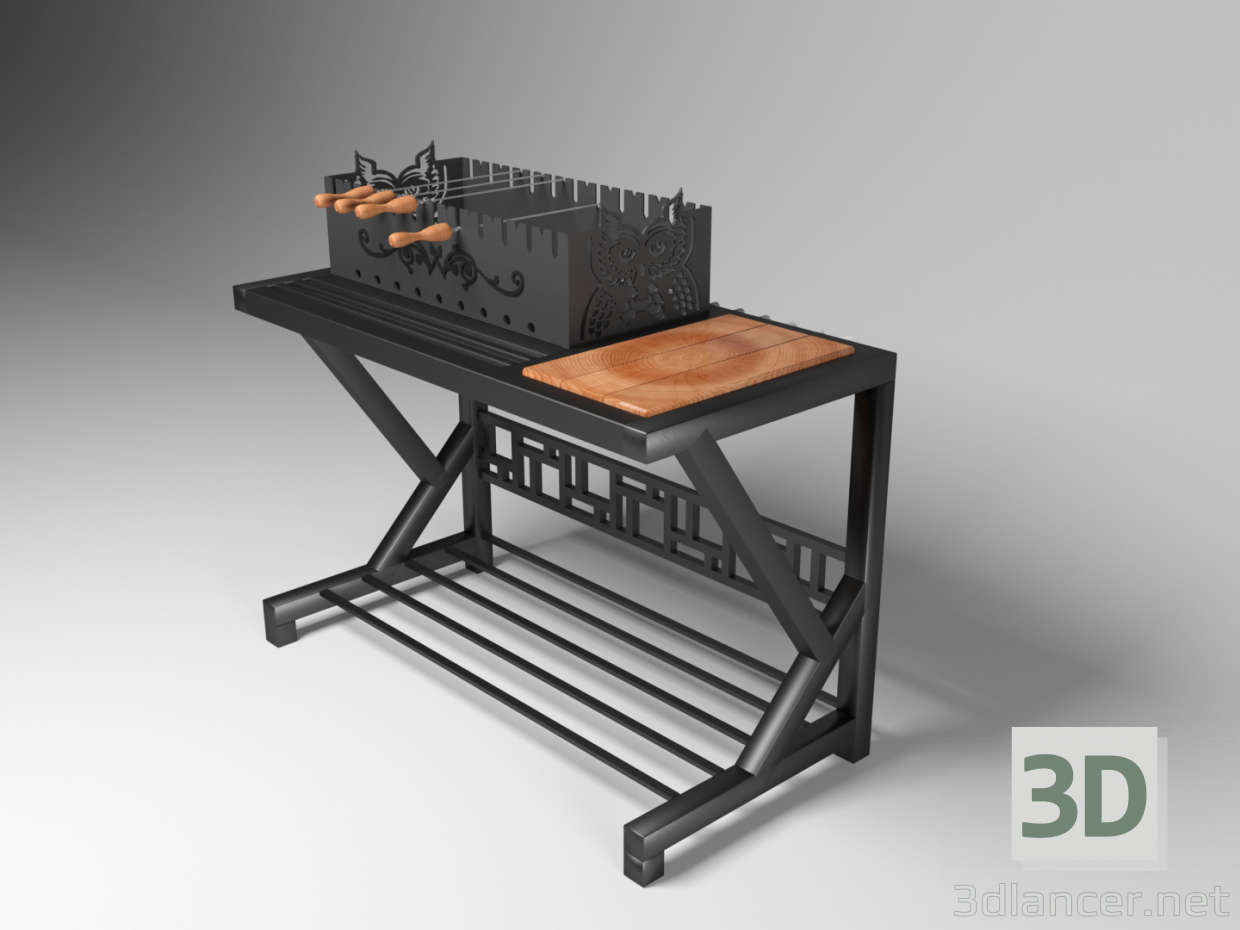 3D Modell Grill - Vorschau