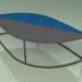 3D Modell Couchtisch 002 (Glasierter Gres Storm-Sapphire, Metal Smoke) - Vorschau