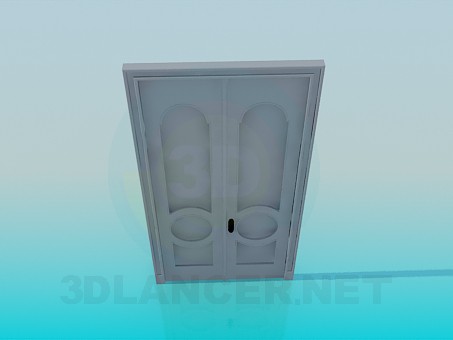 Modelo 3d Porta dupla - preview