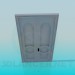 3d model Front double door - preview