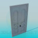 3d model Front double door - preview