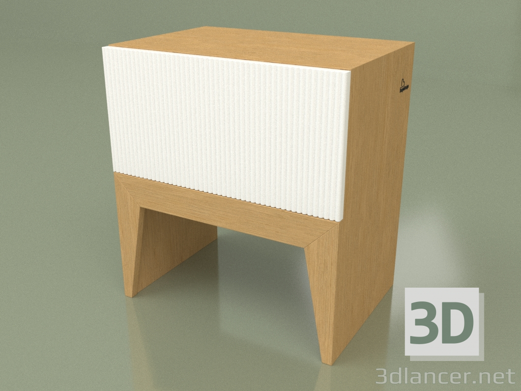 Modelo 3d Mesa de cabeceira AINDA NOVA (vert freza ral 9003 dub) - preview