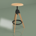 modèle 3D Tabouret de bar Jerry (noir) - preview