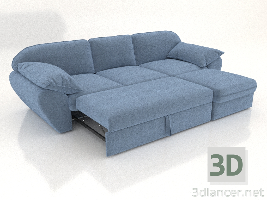 3D modeli Genişletilmiş çekyatlı LOUNGE (genişletilmiş) - önizleme