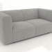 3d model 2-seater sofa (L) - preview