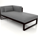 3d model Modular sofa, section 2 right (Black) - preview