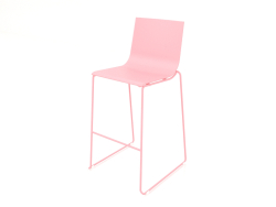 Tabouret haut modèle 1 (Rose)