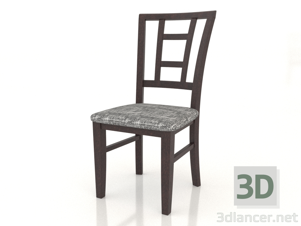 3d model Silla Milton (nogal oscuro) - vista previa