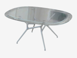 Mesa de jantar mesa de filial oval