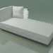 3D modeli Modüler daybed InOut (820, Gri Lake Alüminyum) - önizleme