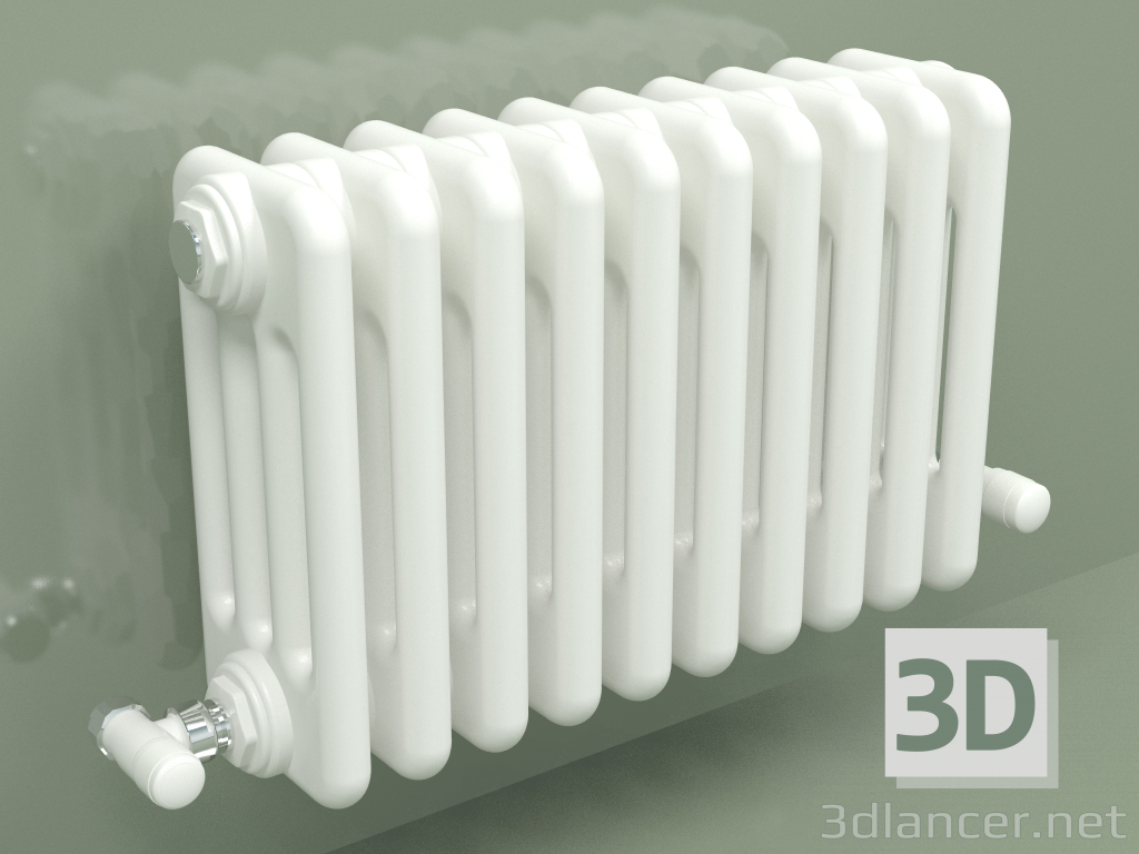 modello 3D Radiatore TESI 4 (H 300 10EL, Standard bianco) - anteprima