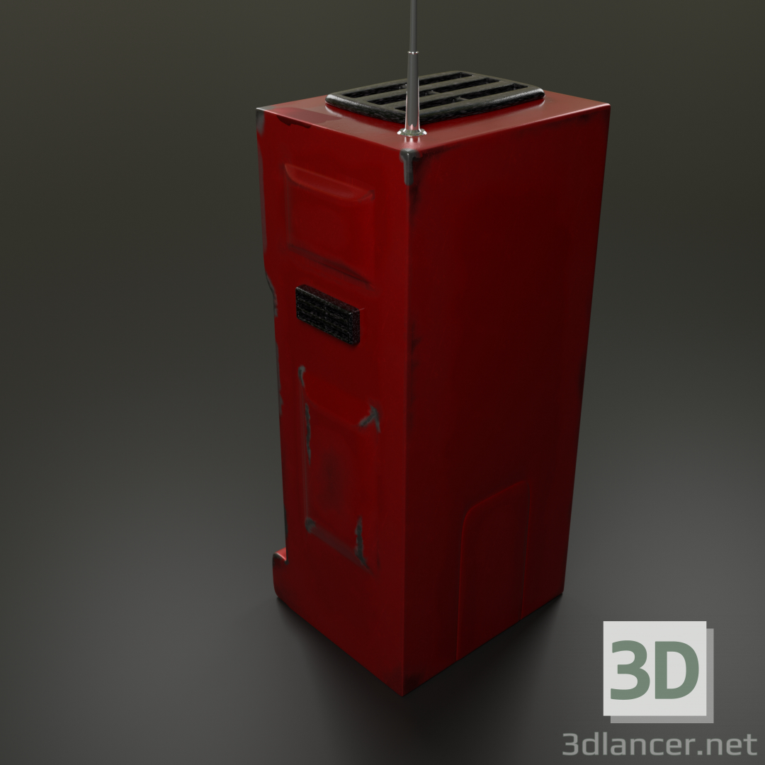 3d futuristic handset model buy - render