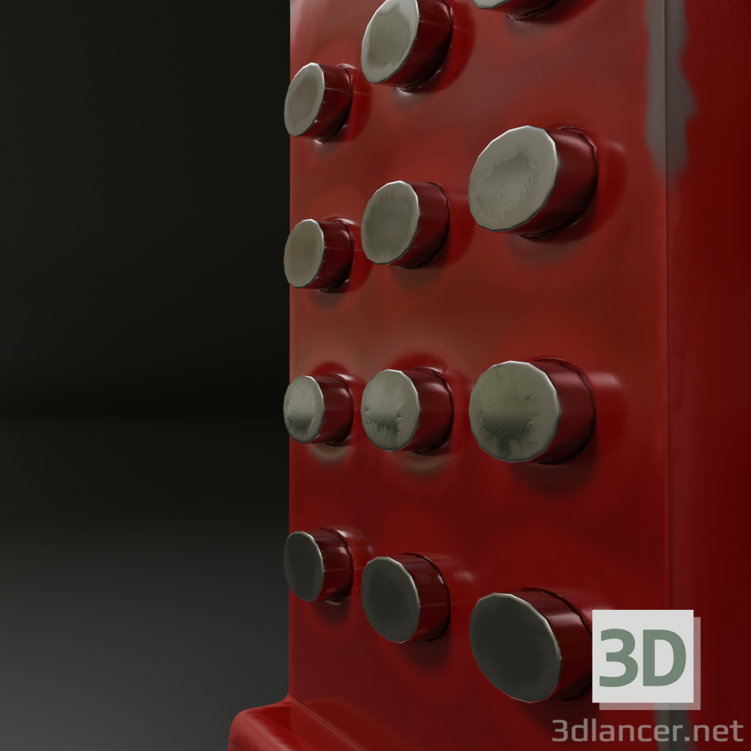 teléfono futurista 3D modelo Compro - render