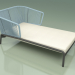 3D Modell Chaiselongue 004 (Cord 7mm Sky) - Vorschau