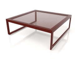 Table basse 90 (Rouge vin)