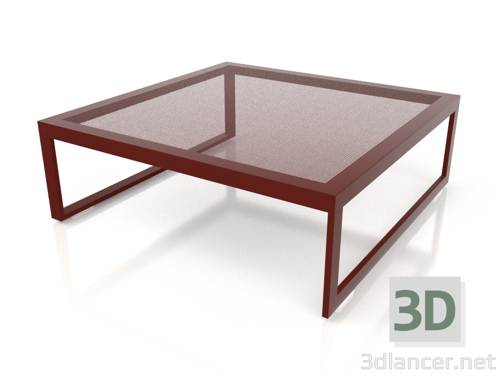 3d model Mesa de centro 90 (rojo vino) - vista previa