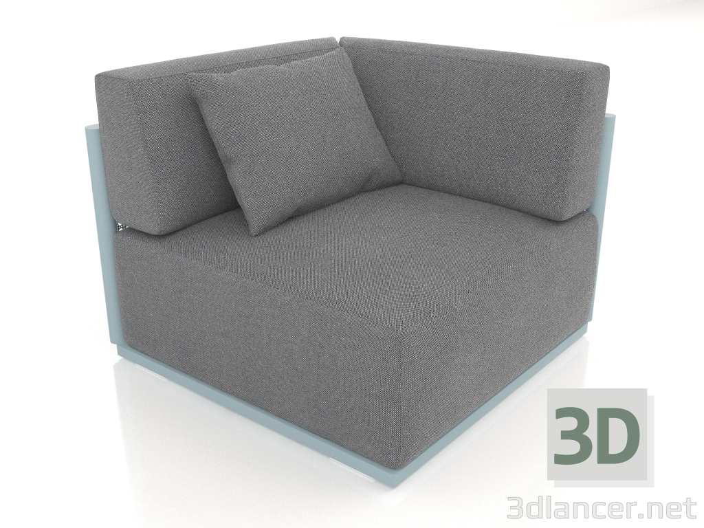 3d model Módulo sofá sección 6 (Gris azul) - vista previa