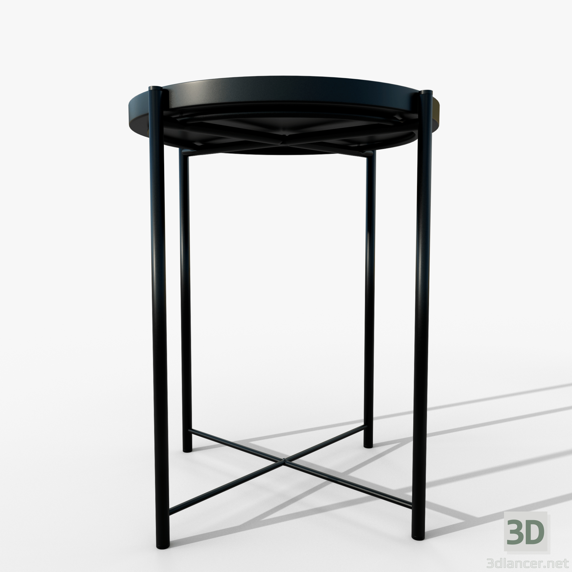 Gladom Tisch schwarz IKEA 3D-Modell kaufen - Rendern