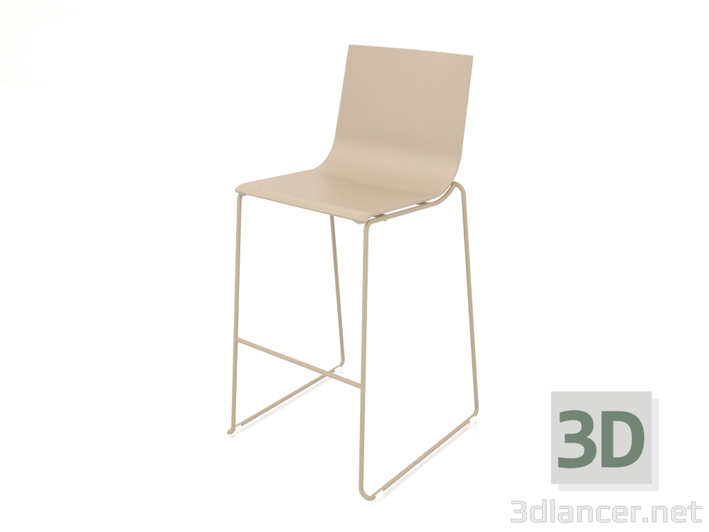 3D Modell Hochhocker Modell 1 (Sand) - Vorschau