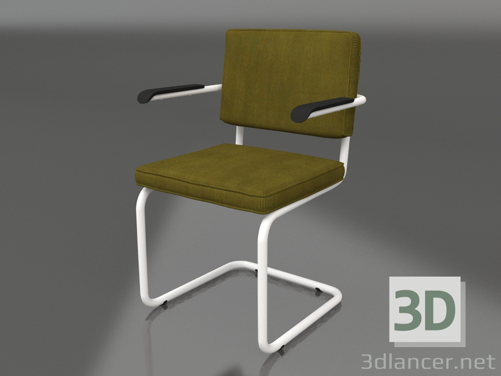 Modelo 3d Poltrona Ridge Rib (Verde) - preview