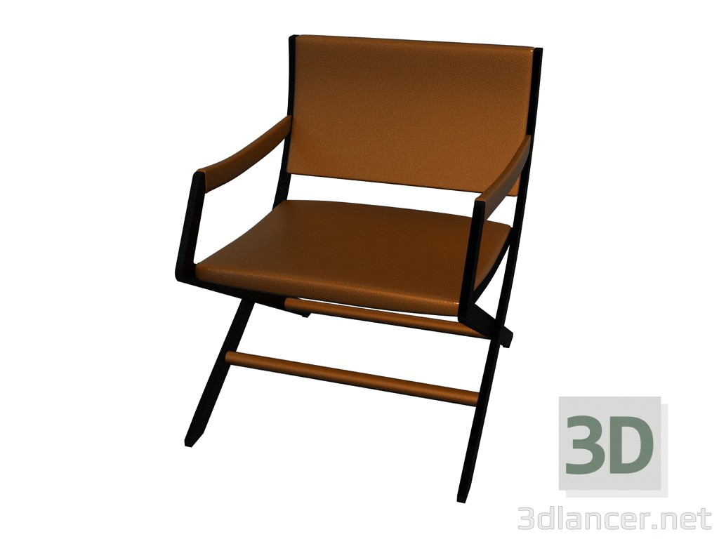 modèle 3D Fauteuil Emeli (grand angle) - preview