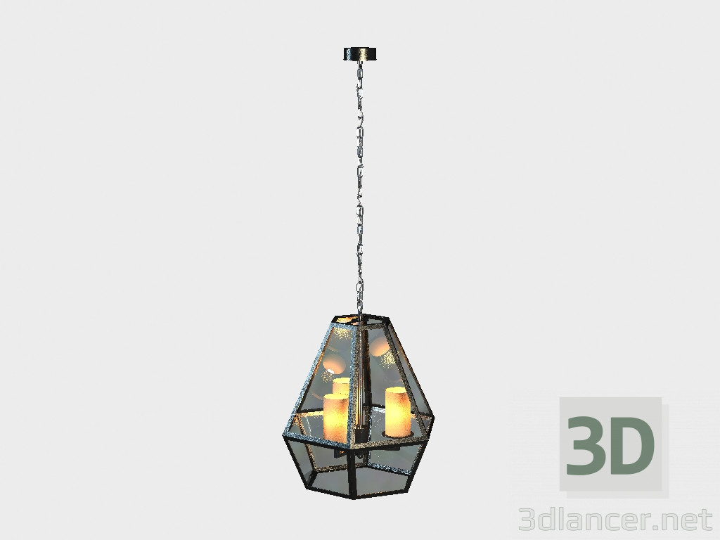 Modelo 3d O candelabro FRN candelabro (CH101-3-ABG) - preview