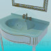 3d model Washbasin with mirror - preview