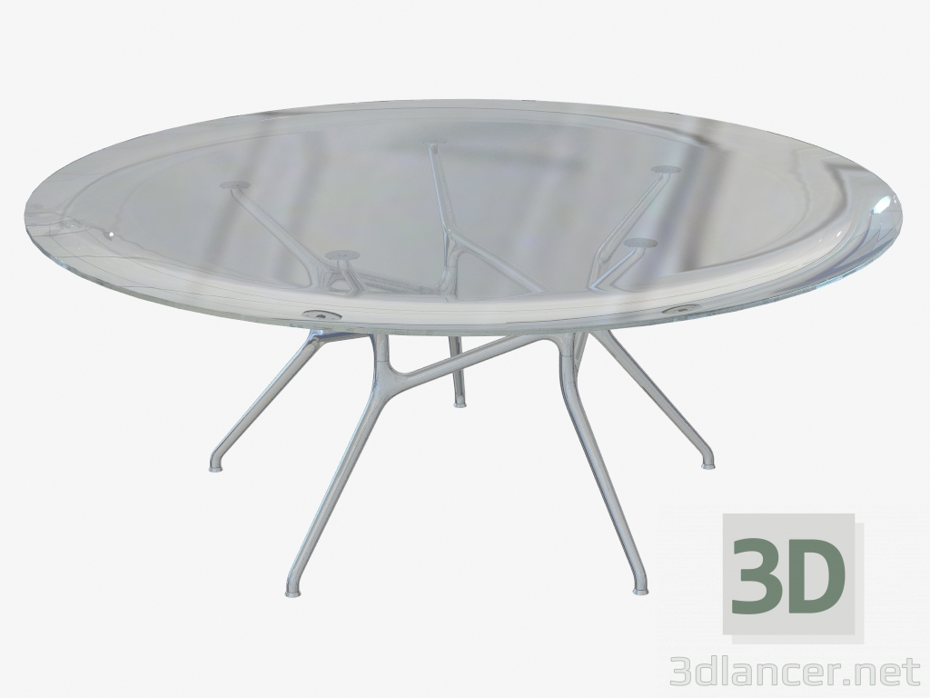 modèle 3D Table à manger ronde (grande) Table de branche - preview