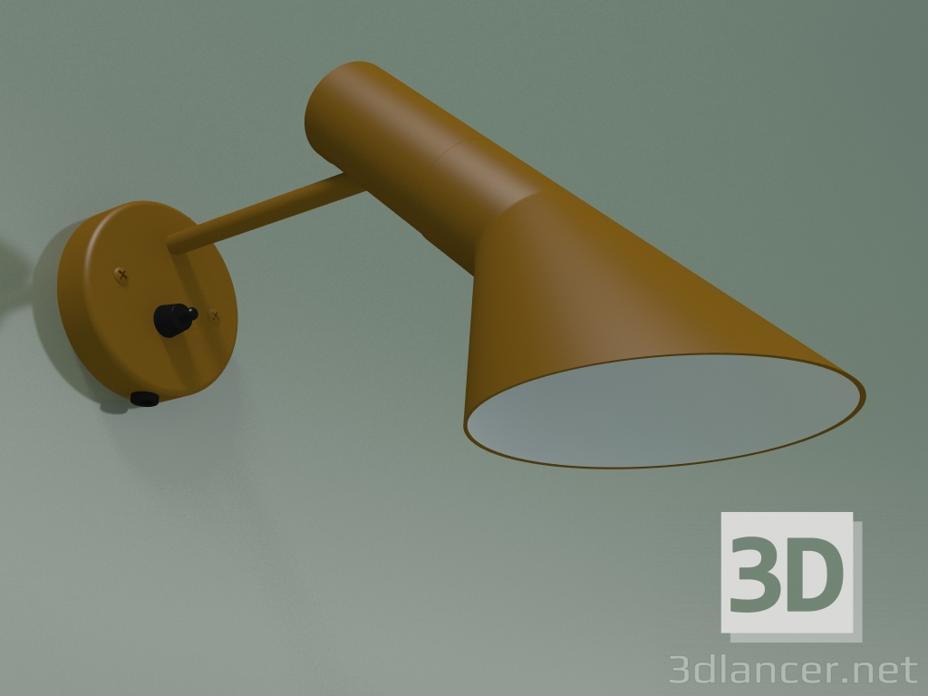 3d model Lámpara de pared AJ WALL (20W E14, OCHER AMARILLO) - vista previa