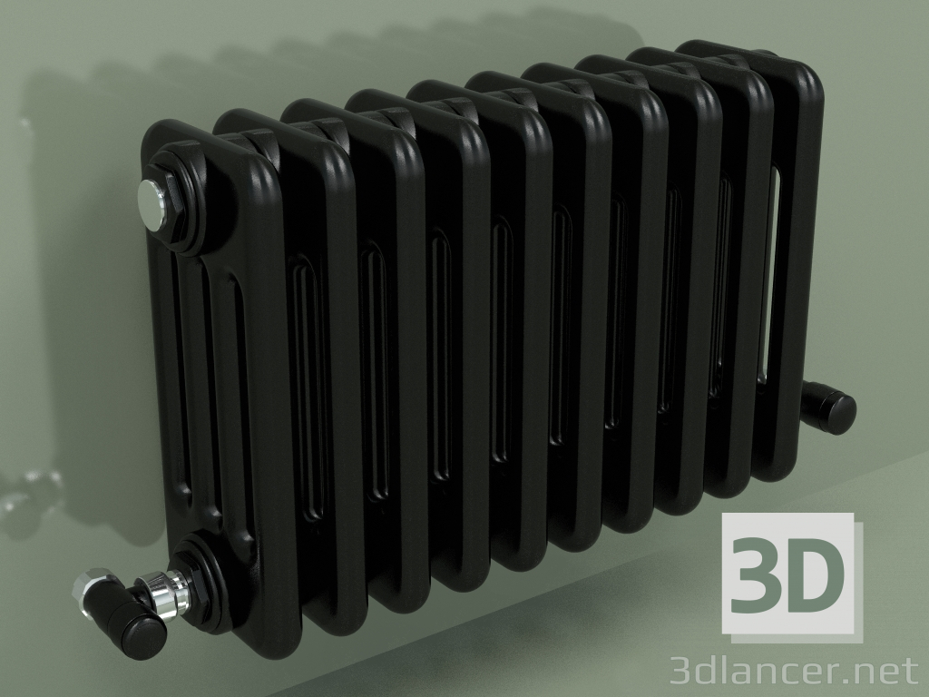 3d model Radiator TESI 4 (H 300 10EL, Black - RAL 9005) - preview