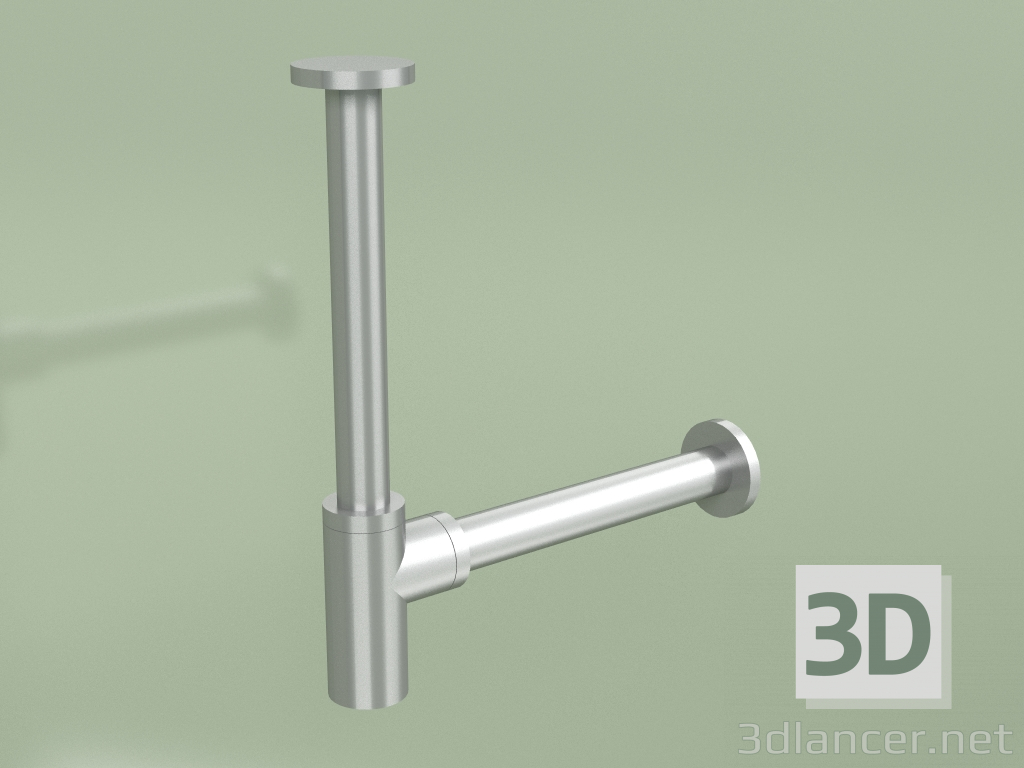 3D Modell Waschtisch-Siphon aus Edelstahl (SI006, AS) - Vorschau