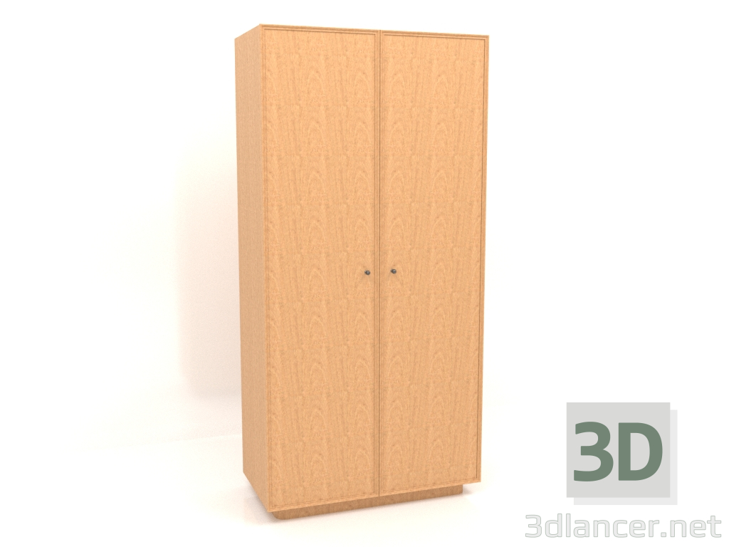 3D Modell Kleiderschrank W 04 (1005х501х2066, Holz Mahagoni furniert) - Vorschau