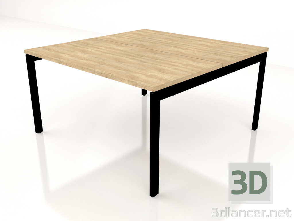 3d модель Стол рабочий Ogi U Bench Slide BOU44 (1400x1410) – превью