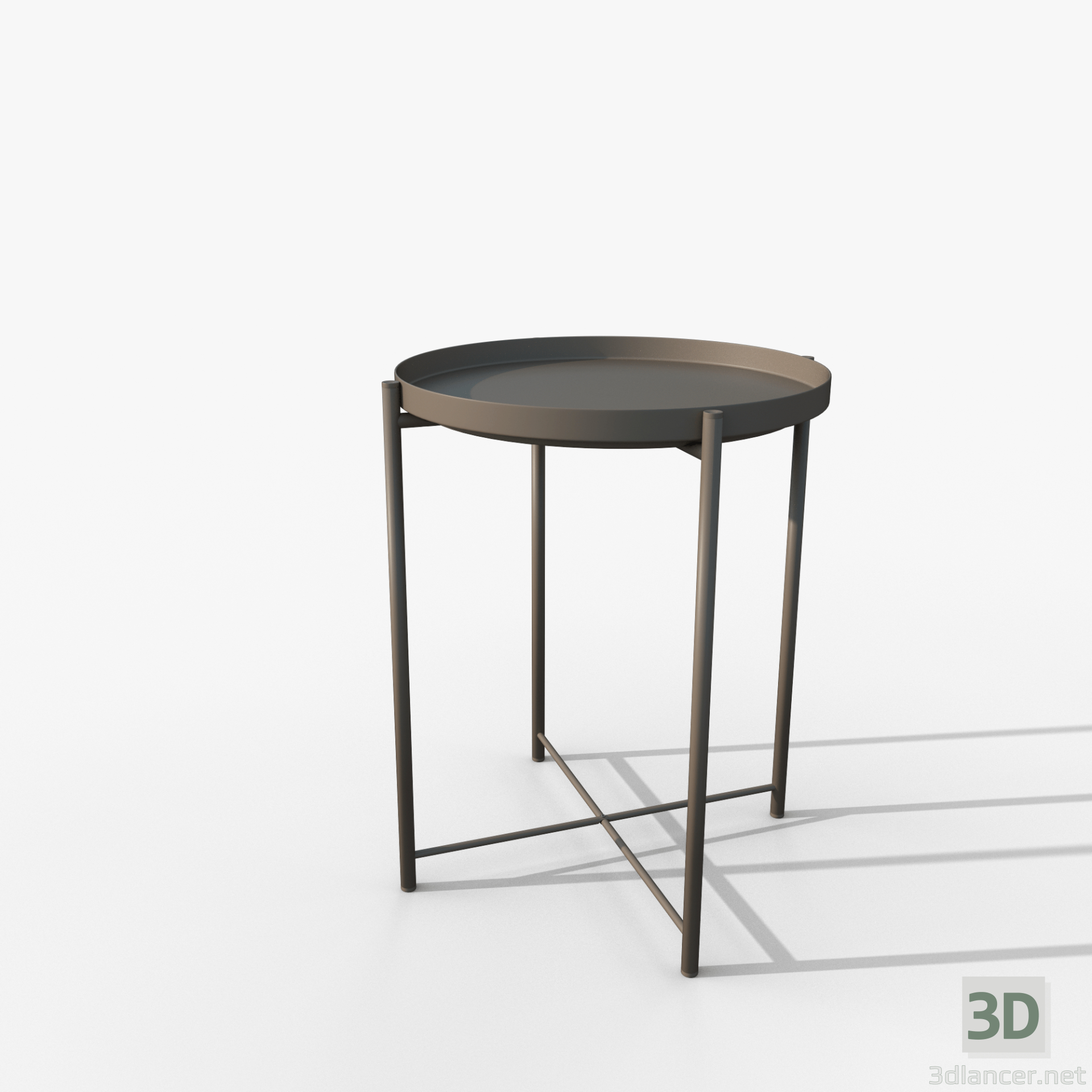 modèle 3D de Table Gladom gris IKEA acheter - rendu