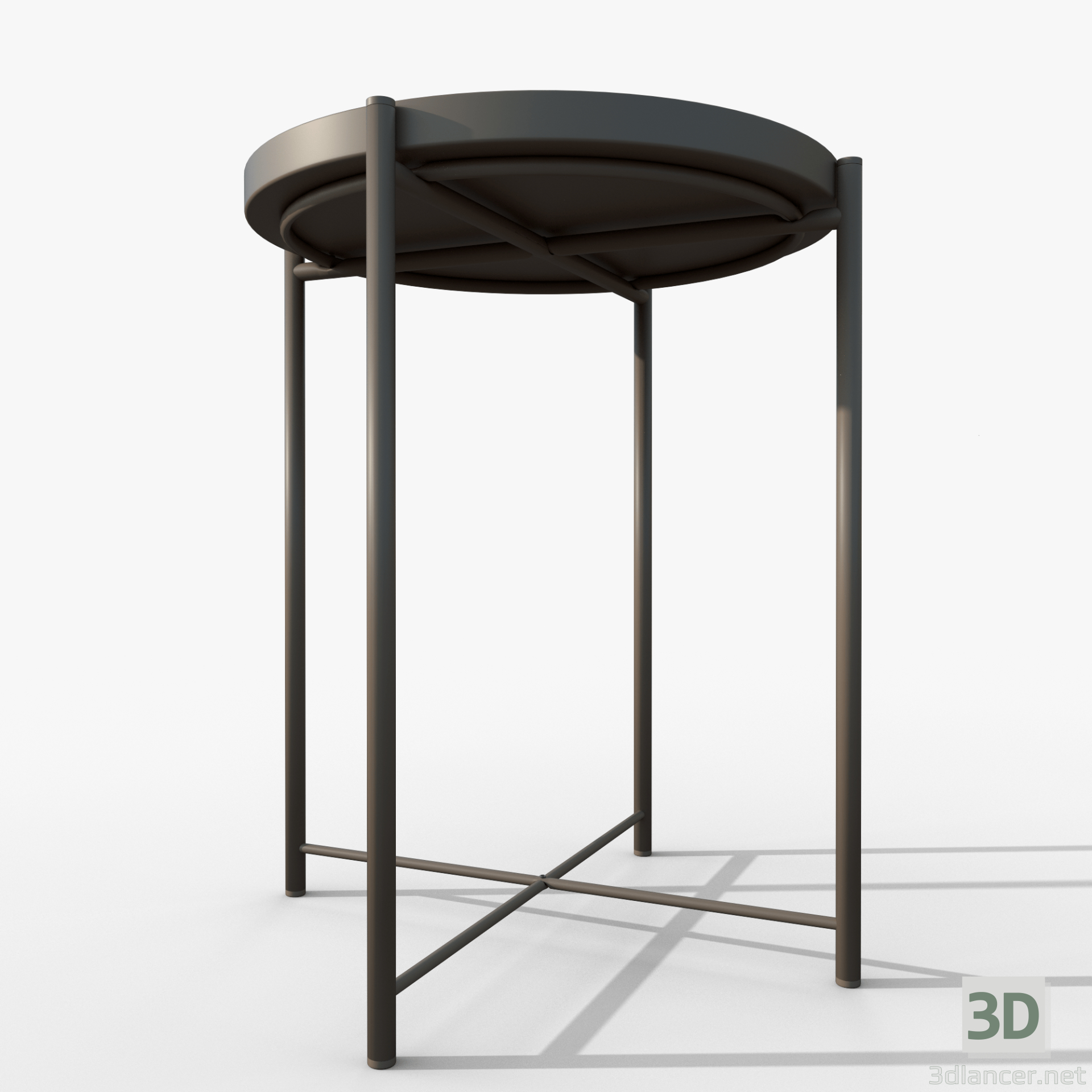 modèle 3D de Table Gladom gris IKEA acheter - rendu