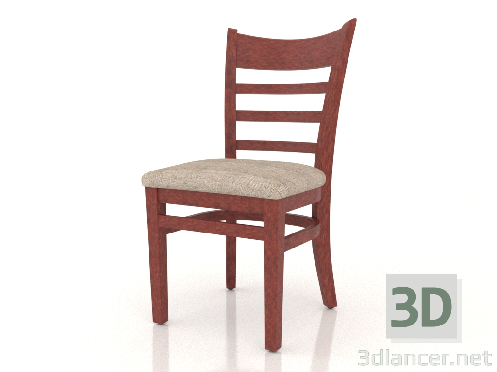 Modelo 3d Cadeira Oxford (cereja) - preview