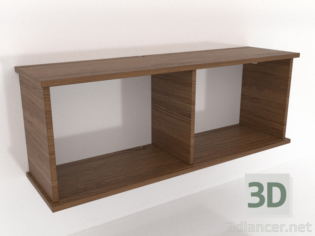 3d model Estante colgante ESTANTE (abierto) 1000 mm (nogal claro) - vista previa 3d model Estante colgante ESTANTE (abierto) 1000 mm (nogal claro) - vista previa