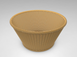 Cesta de vime 3D