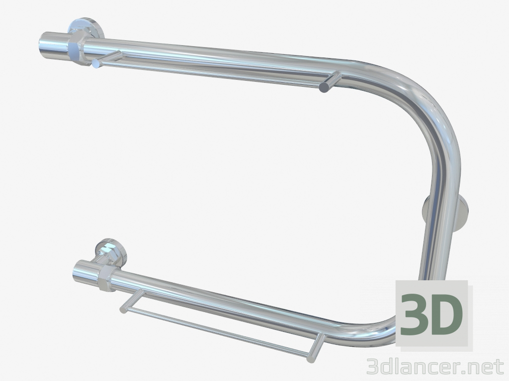 modello 3D Radiatore a forma di P (ripiani 320x450 +2) - anteprima