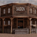 3d Saloon wild west model buy - render