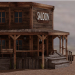 3d Saloon wild west model buy - render