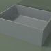 3d model Lavabo sobre encimera (01UN21101, Silver Grey C35, L 48, P 36, H 16 cm) - vista previa