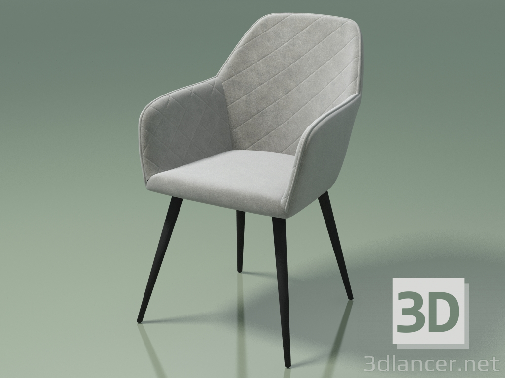 modello 3D Poltrona Antiba (112389, grigio scuro) - anteprima