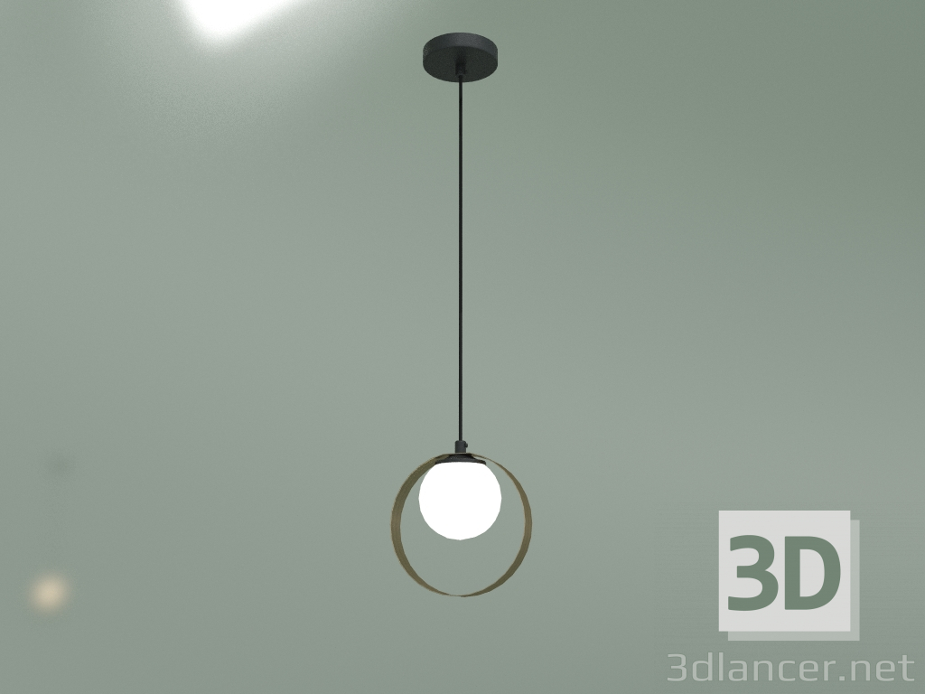 Modelo 3d Candeeiro suspenso Dublin 50205-1 (preto-bronze) - preview