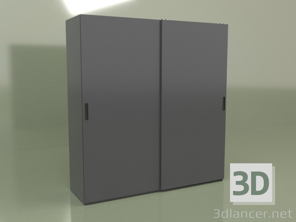 modèle 3D Armoire 2 portes Mn 120 (Anthracite) - preview