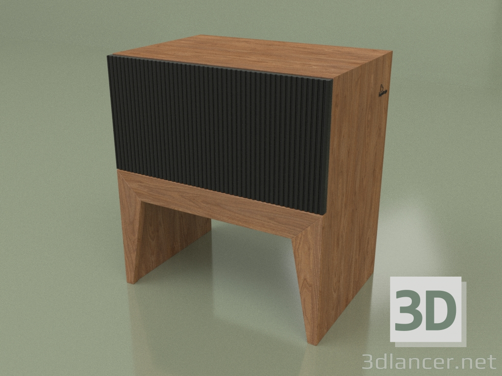 modello 3D Comodino STILL NEW (vert freza ral 9004 oreh) - anteprima