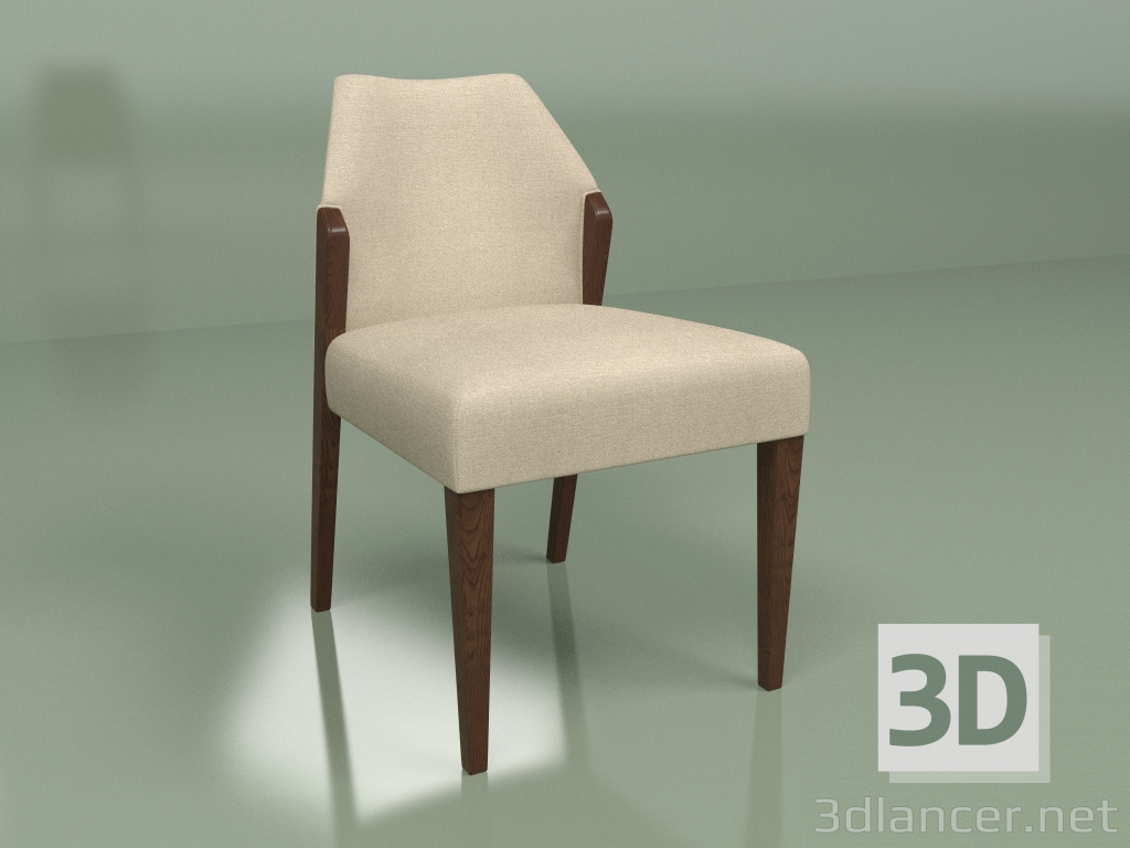 3d model Silla Dalton (beige oscuro) - vista previa