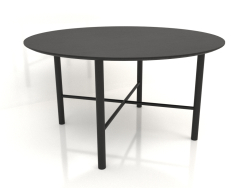 Dining table DT 02 (option 2) (D=1400x750, wood black)