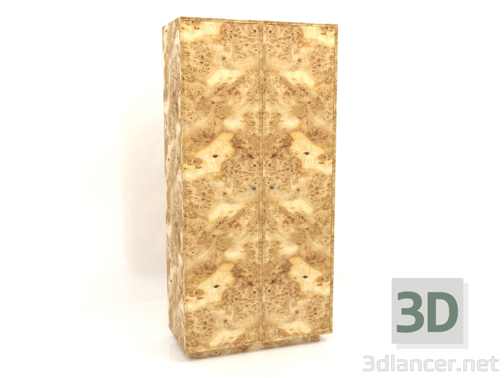 3d model Wardrobe W 04 (1005х501х2066, veneer wood scale) - preview